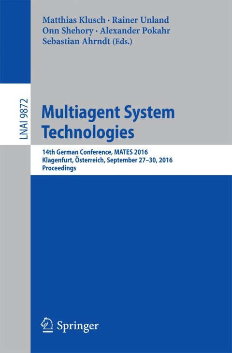Cover image for book Multiagent System Technologies
