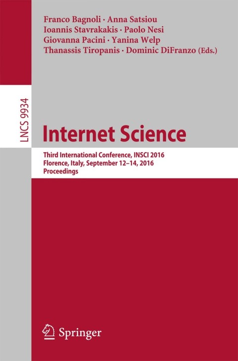 Cover image for book Internet Science