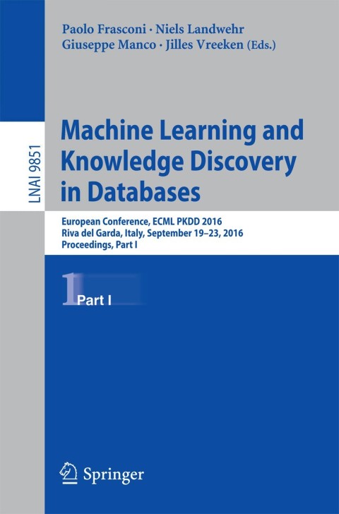 Cover image for book Machine Learning and Knowledge Discovery in Databases