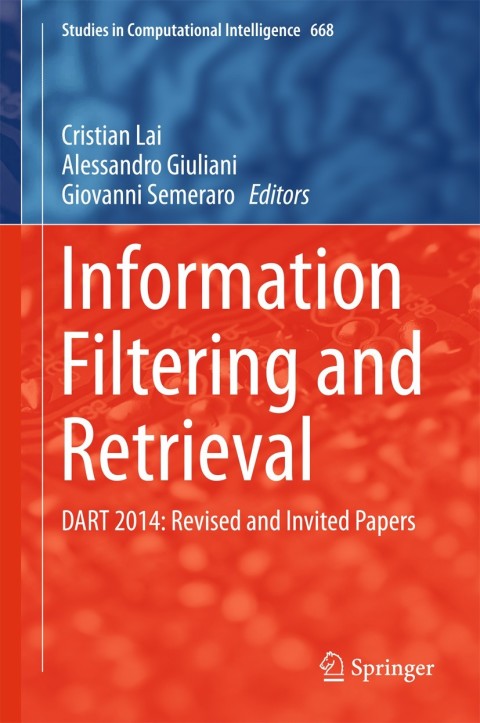 Cover image for book Information Filtering and Retrieval