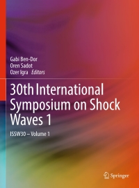 صورة الغلاف: 30th International Symposium on Shock Waves 1 9783319462110