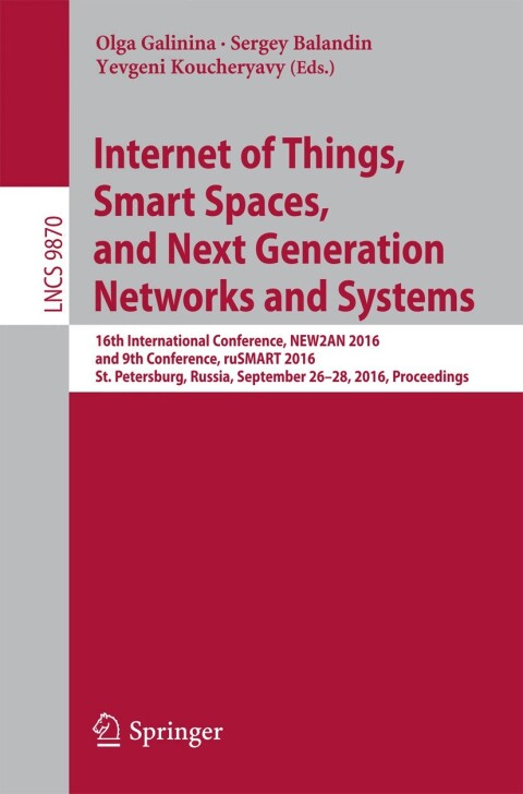Cover image for book Internet of Things, Smart Spaces, and Next Generation Networks and Systems