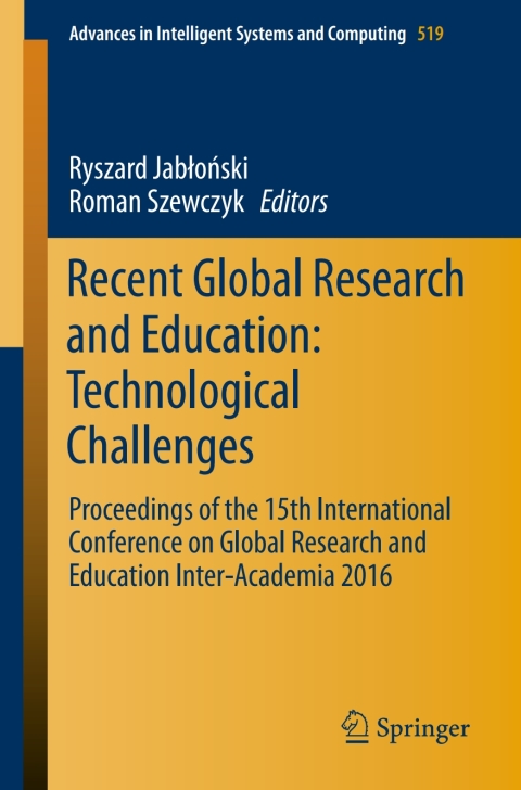 Cover image for book Recent Global Research and Education: Technological Challenges