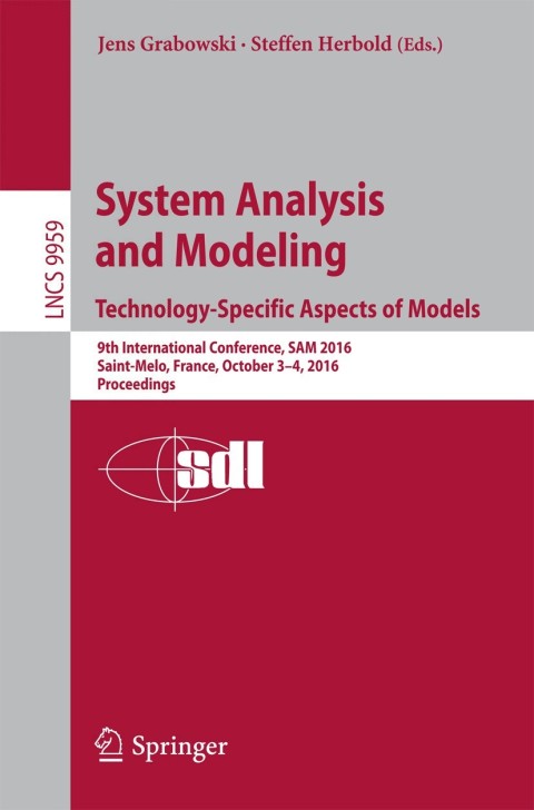Cover image for book System Analysis and Modeling. Technology-Specific Aspects of Models