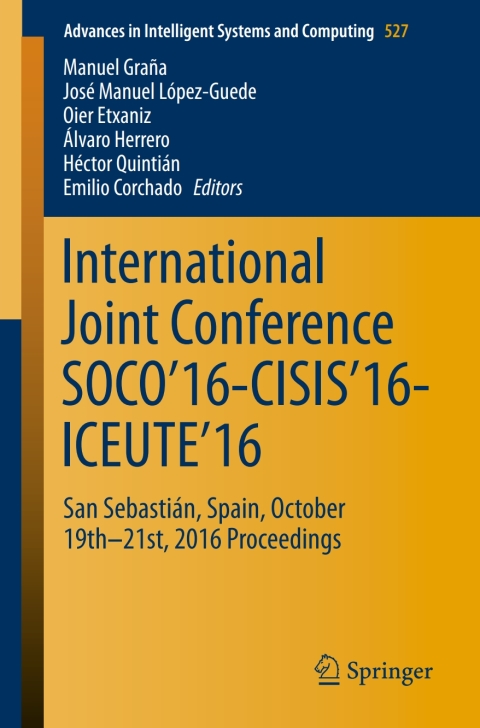 Cover image for book International Joint Conference SOCO’16-CISIS’16-ICEUTE’16