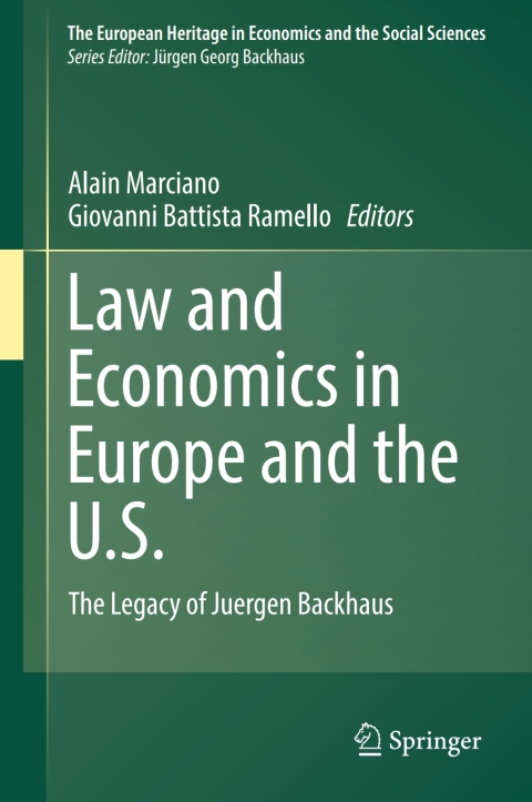 Cover image for book Law and Economics in Europe and the U.S.