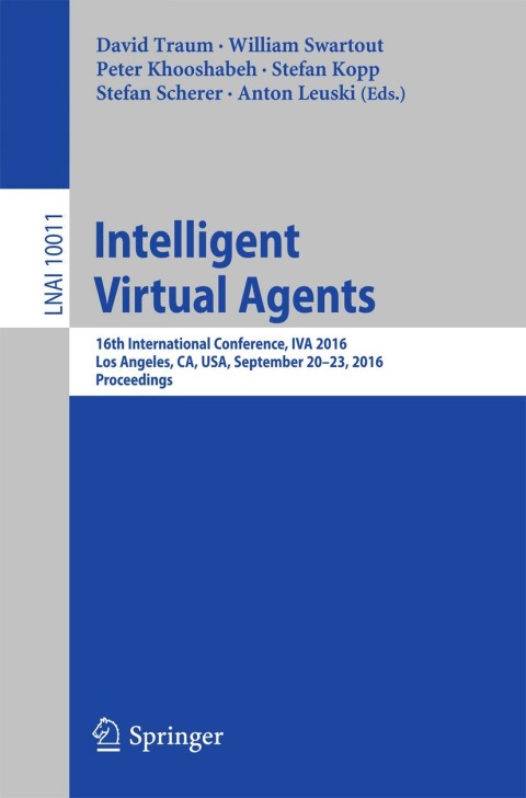 Cover image for book Intelligent Virtual Agents