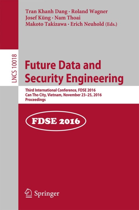 Cover image for book Future Data and Security Engineering