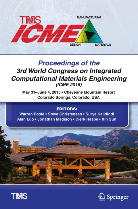 Cover image for book Proceedings of the 3rd World Congress on Integrated Computational Materials Engineering (ICME)