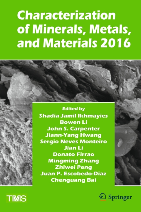 Cover image for book Characterization of Minerals, Metals, and Materials 2016