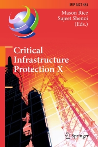 Cover image: Critical Infrastructure Protection X 9783319487366