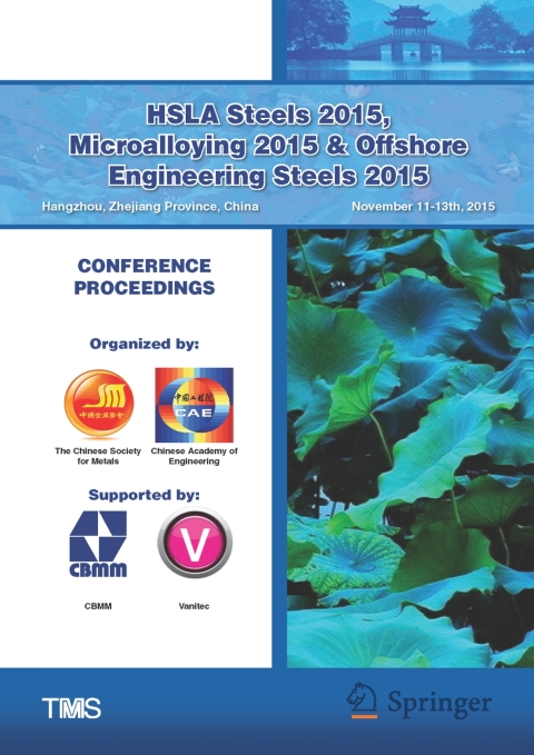Cover image for book HSLA Steels 2015, Microalloying 2015 & Offshore Engineering Steels 2015