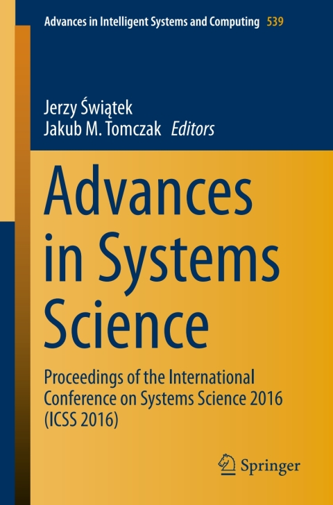 Cover image for book Advances in Systems Science