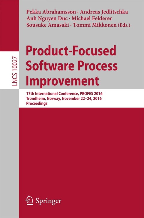 Cover image for book Product-Focused Software Process Improvement