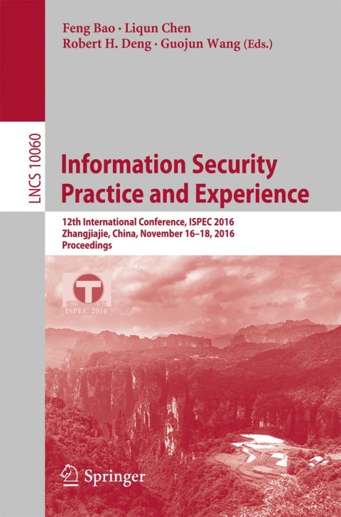 Cover image for book Information Security Practice and Experience