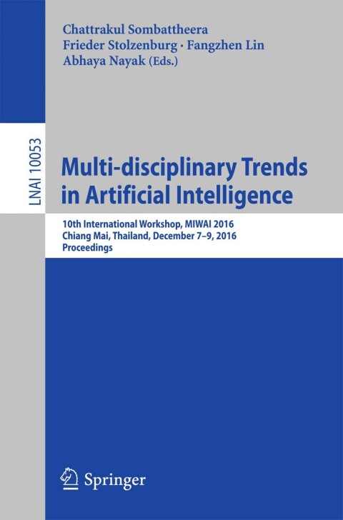 Cover image for book Multi-disciplinary Trends in Artificial Intelligence