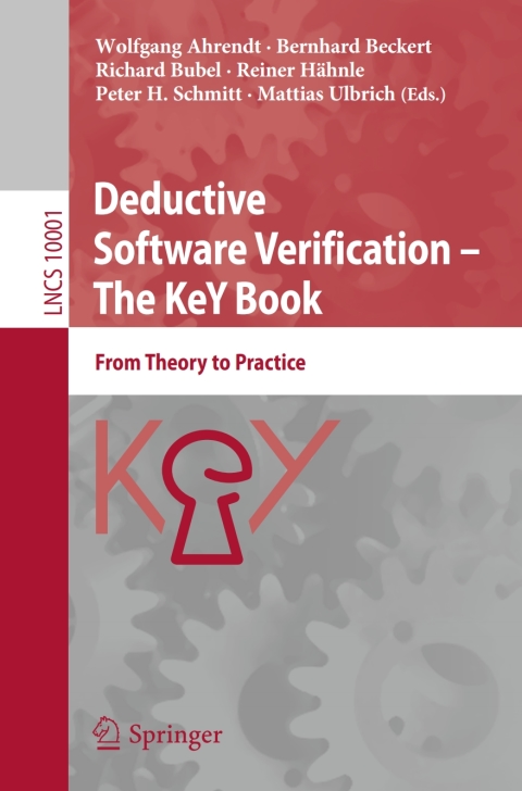 Cover image for book Deductive Software Verification – The KeY Book