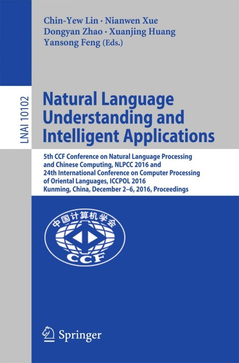 Cover image for book Natural Language Understanding and Intelligent Applications