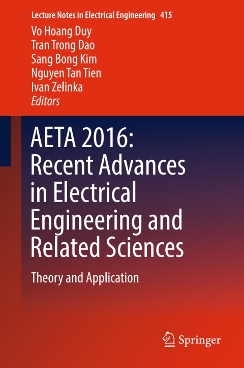 Cover image for book AETA 2016: Recent Advances in Electrical Engineering and Related Sciences