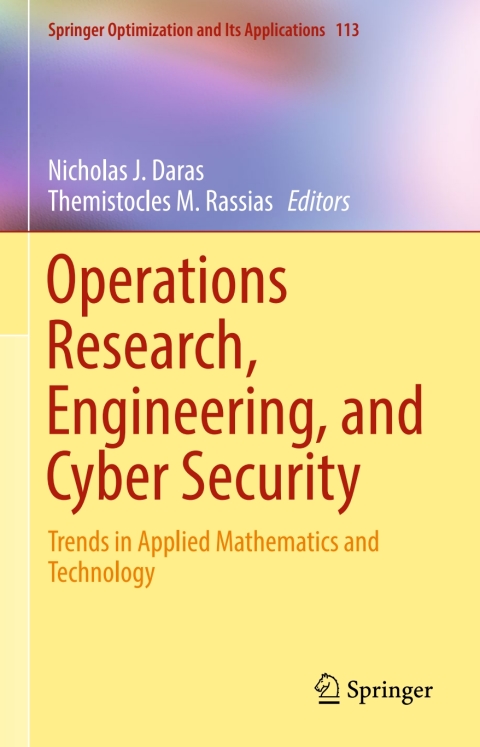 Cover image for book Operations Research, Engineering, and Cyber Security