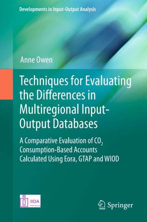 Cover image for book Techniques for Evaluating the Differences in Multiregional Input-Output Databases