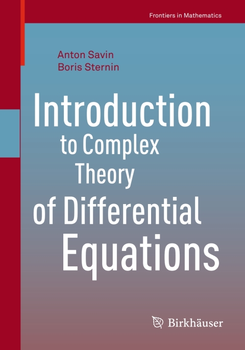 Cover image for book Introduction to Complex Theory of Differential Equations