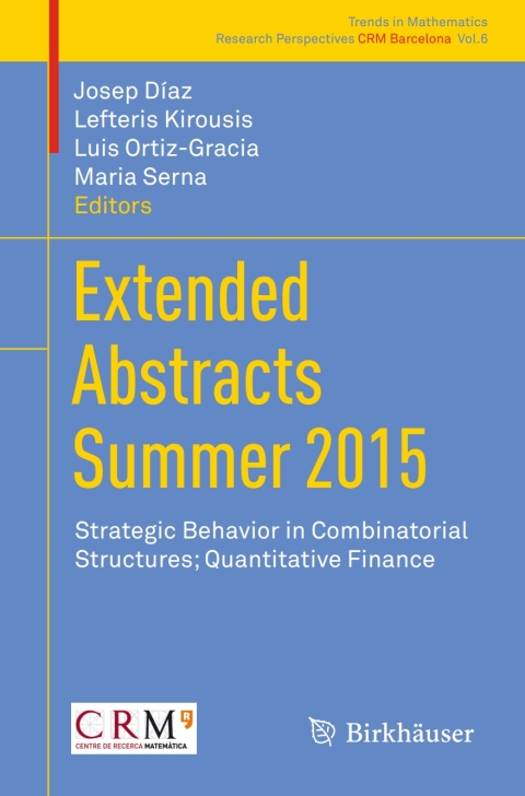 Cover image for book Extended Abstracts Summer 2015