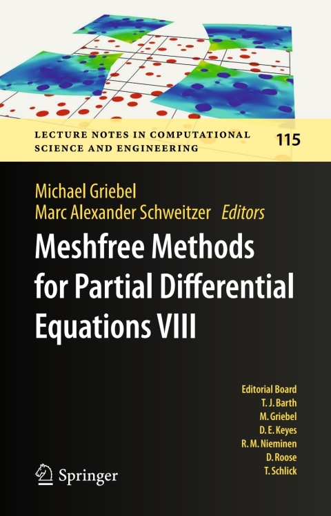 Cover image for book Meshfree Methods for Partial Differential Equations VIII