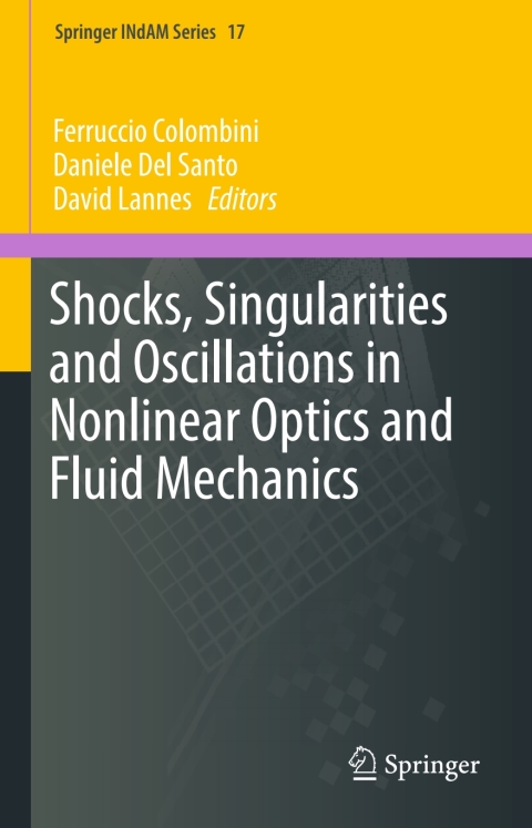 Cover image for book Shocks, Singularities and Oscillations in Nonlinear Optics and Fluid Mechanics