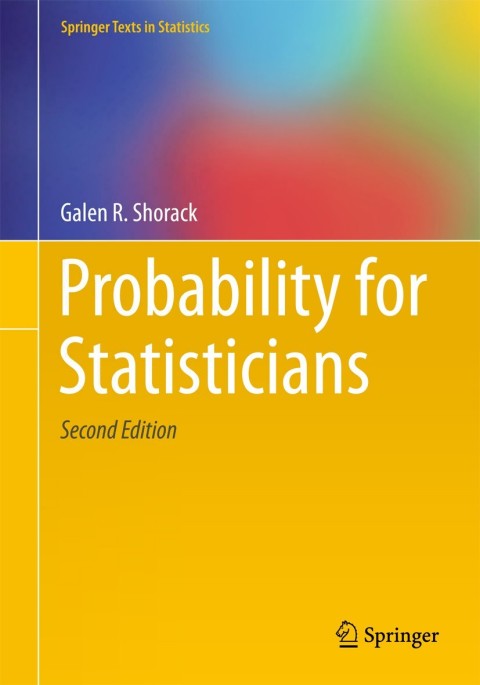 Cover image for book Probability for Statisticians