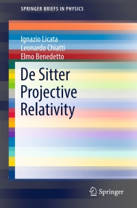 Titelbild: De Sitter Projective Relativity 9783319522708