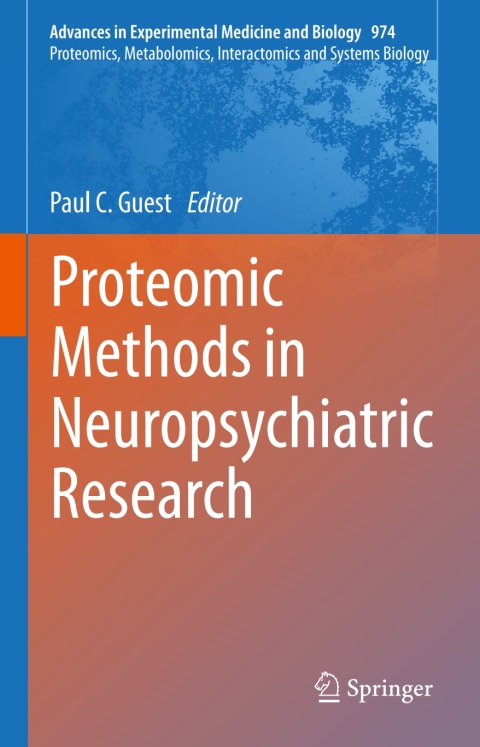 Cover image for book Proteomic Methods in Neuropsychiatric Research