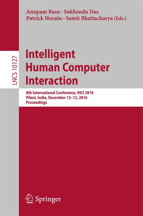 Cover image for book Intelligent Human Computer Interaction