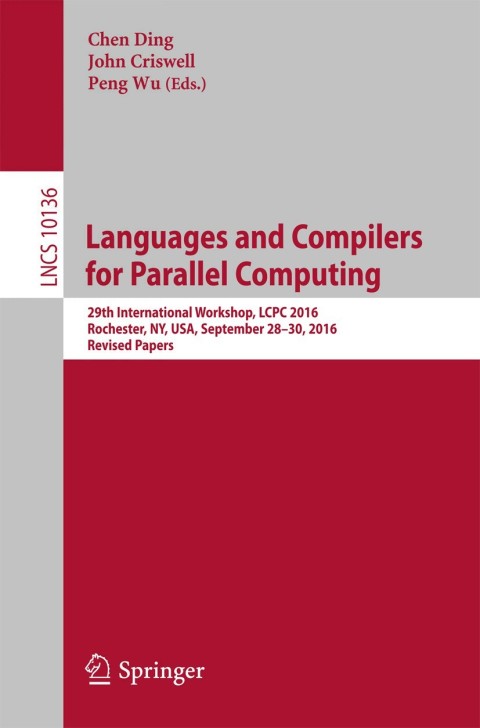 Cover image for book Languages and Compilers for Parallel Computing