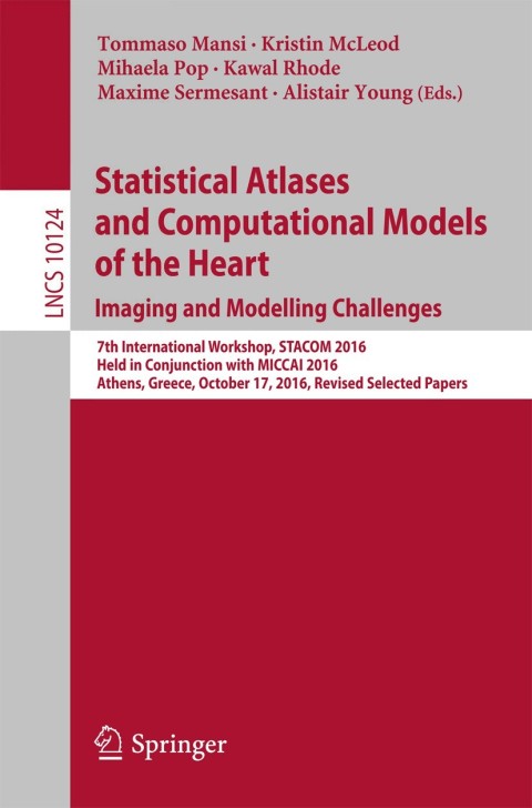 Cover image for book Statistical Atlases and Computational Models of the Heart. Imaging and Modelling Challenges