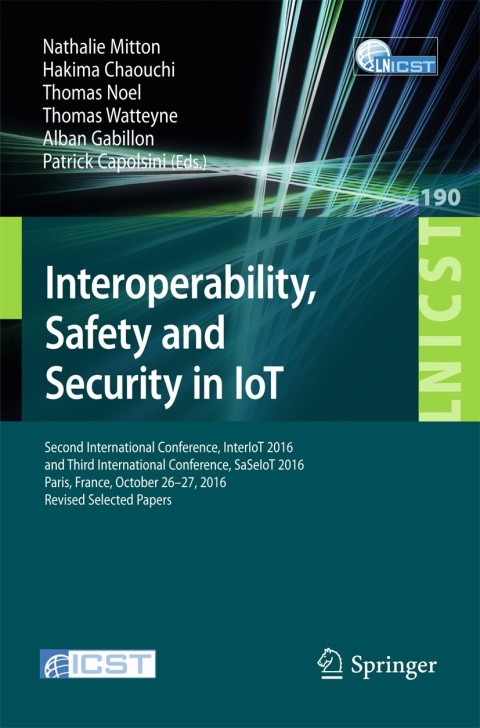 Cover image for book Interoperability, Safety and Security in IoT