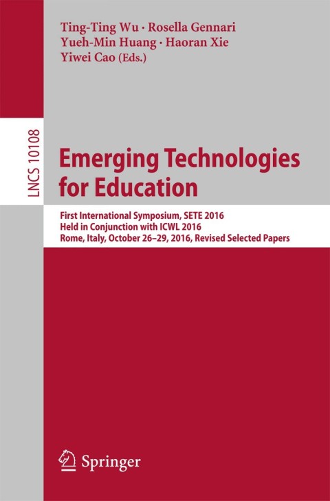 Cover image for book Emerging Technologies for Education