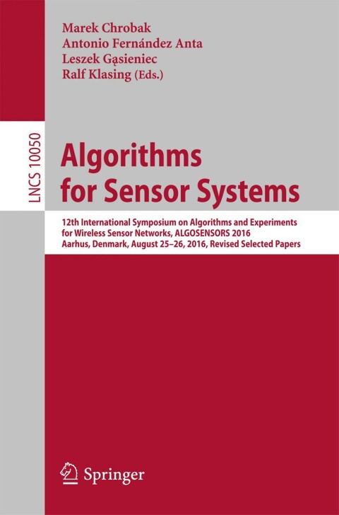Cover image for book Algorithms for Sensor Systems