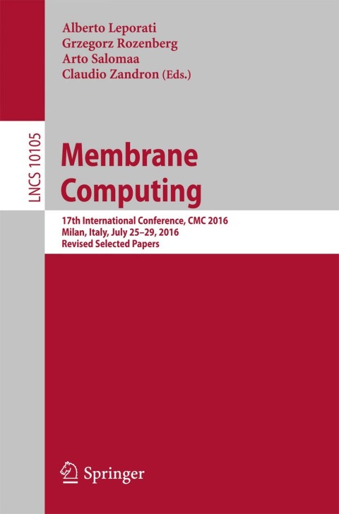 Cover image for book Membrane Computing