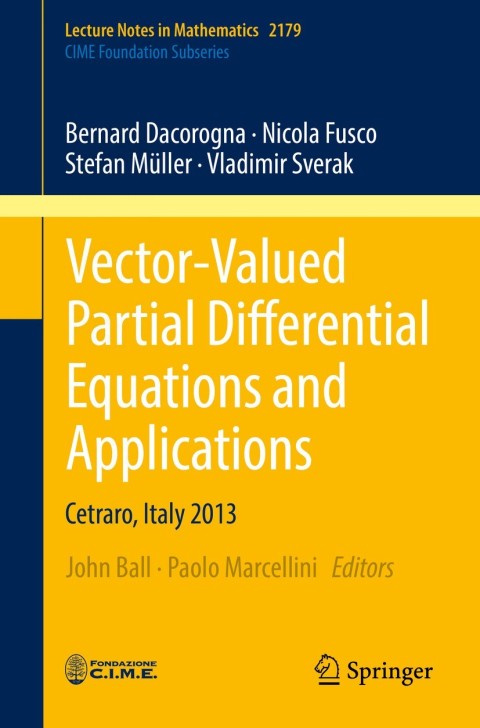 Cover image for book Vector-Valued Partial Differential Equations and Applications