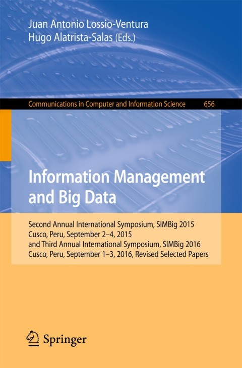Cover image for book Information Management and Big Data