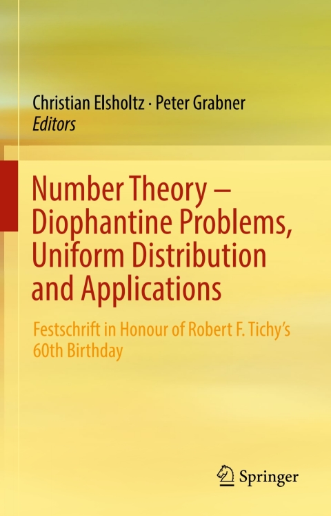 Cover image for book Number Theory – Diophantine Problems, Uniform Distribution and Applications