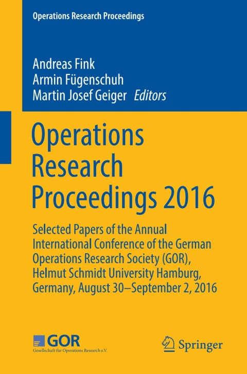 Cover image for book Operations Research Proceedings 2016