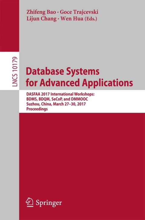 Cover image for book Database Systems for Advanced Applications