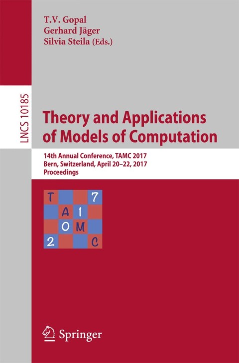 Cover image for book Theory and Applications of Models of Computation