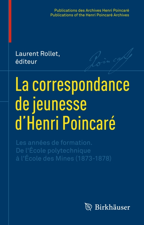 Cover image for book La correspondance de jeunesse d’Henri Poincaré