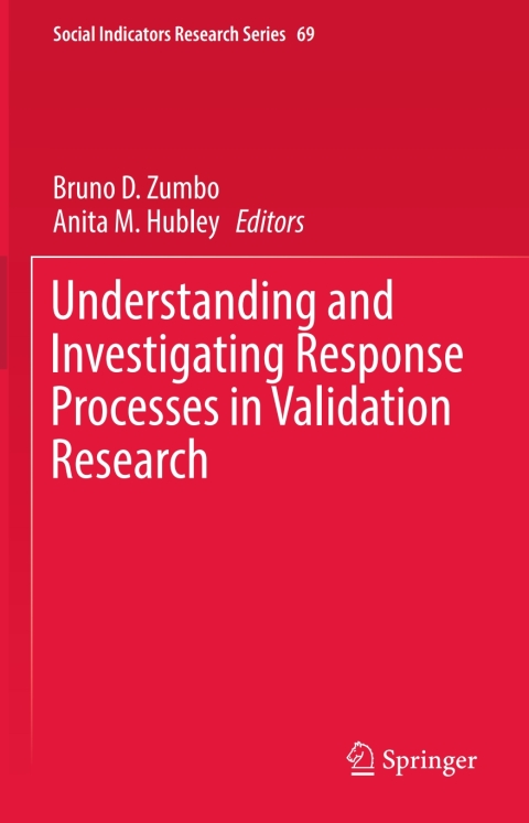 Cover image for book Understanding and Investigating Response Processes in Validation Research