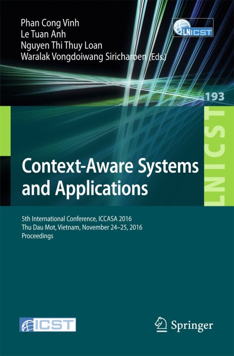 Cover image for book Context-Aware Systems and Applications