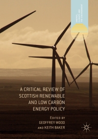 Titelbild: A Critical Review of Scottish Renewable and Low Carbon Energy Policy 9783319568973