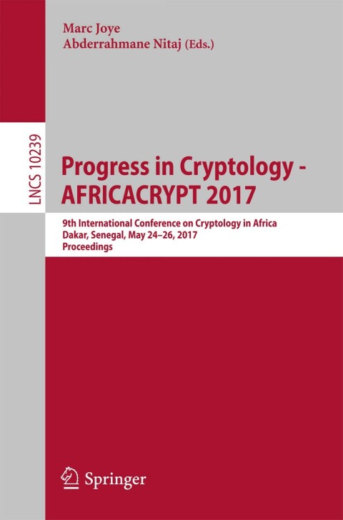 Cover image for book Progress in Cryptology - AFRICACRYPT 2017